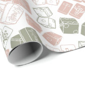 Papier Cadeau Tuiles de Mahjong et dés (Coin rond)