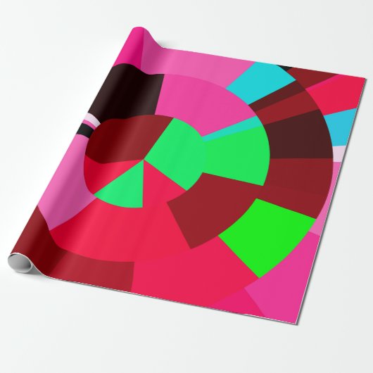 Papier Cadeau Tuiles radiales (Déroulé)