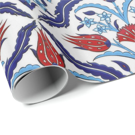 Papier Cadeau tuiles turques traditionnelles (Coin rond)