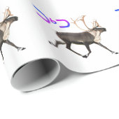 Papier Cadeau Tuktu - Caribou (Coin rond)
