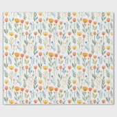 Papier Cadeau Tulip Birthday Gift Wrapping Paper for Her (Plat)