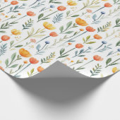 Papier Cadeau Tulip Birthday Gift Wrapping Paper for Her (Coin)