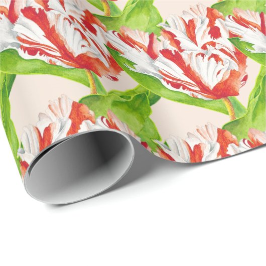 Papier Cadeau Tulip Estella Rijnveld sur un papier d'emballage (Coin rond)