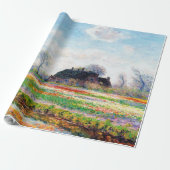 Papier Cadeau Tulip Fields dans les Pays-Bas, Monet (Déroulé)