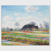 Papier Cadeau Tulip Fields dans les Pays-Bas, Monet (Plat)