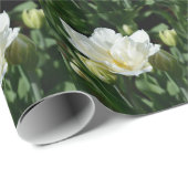 Papier Cadeau Tulipe blanche (Coin rond)