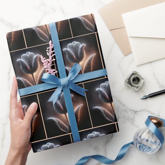 Papier Cadeau Tulipe Glissante Avec Arrosage (Cadeaux)