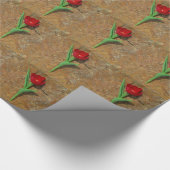 Papier Cadeau Tulipe jaune et rouge (Coin)