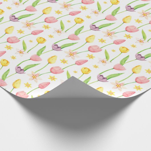 Papier Cadeau Tulipes (Coin)