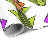 Papier Cadeau Tulipes (Coin rond)