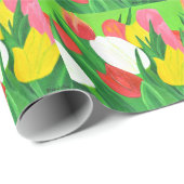 Papier Cadeau Tulipes2 (Coin rond)