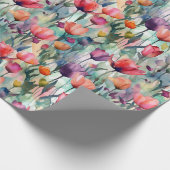 Papier Cadeau Tulipes aquarelles (Coin)