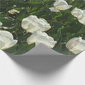 Papier Cadeau Tulipes blanches pour une fleur sensible (Coin)