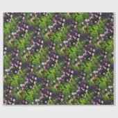 Papier Cadeau Tulipes de triomphe à drapeau blanc et violet (Plat)