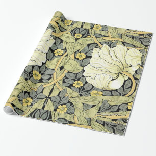 Papier Cadeau Tulipes Pimpernel Art Botanique de William Morris
