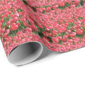 Papier Cadeau Tulipes roses (Coin rond)