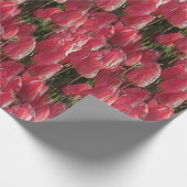 Papier Cadeau Tulipes roses florales (Coin)