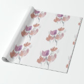 Papier Cadeau Tulipes sauvages (Déroulé)