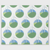 Papier Cadeau Turbines de vent (Plat)