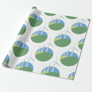 Papier Cadeau Turbines de vent