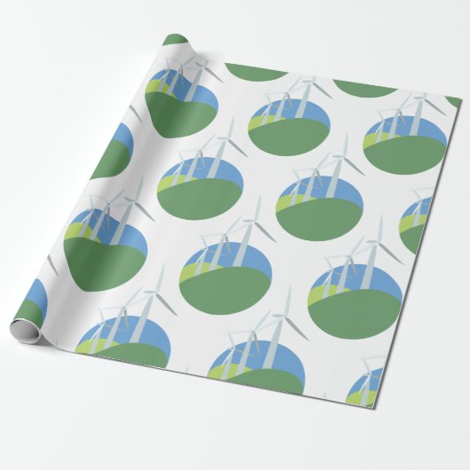 Papier Cadeau Turbines de vent (Déroulé)