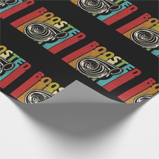 Papier Cadeau Turbo Car Boost Boosted Turbocharger Auto X Retro (Coin)