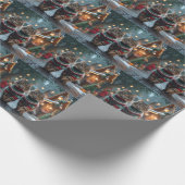 Papier Cadeau Turkish Angora Cats Christmas Snow Holiday (Coin)