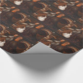 Papier Cadeau Turquie Canards 1 PigeonThanksgiving Papier à enve (Coin)