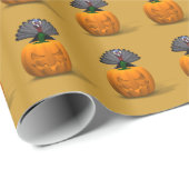 Papier Cadeau Turquie Et Citrouille (Coin rond)