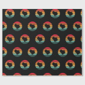 Papier Cadeau Turquie Oiseau Thanksgiving Distressed coucher de (Plat)