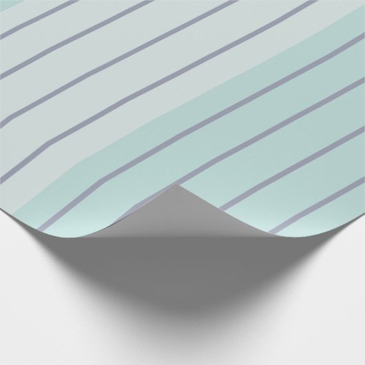 Papier Cadeau Turquoise Bleu Gris Gris Gris Moderne Simple (Coin)