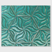 Papier Cadeau Turquoise céramique mur textureabstract, archit (Plat)