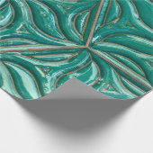 Papier Cadeau Turquoise céramique mur textureabstract, archit (Coin)