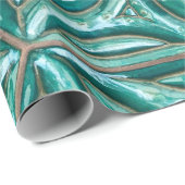 Papier Cadeau Turquoise céramique mur textureabstract, archit (Coin rond)