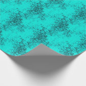 Papier Cadeau Turquoise Clair en Distress (Coin)
