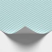 Papier Cadeau Turquoise clair Simple Plaid (Coin)