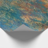 Papier Cadeau Turquoise Cooper Patina (Coin)