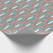 Papier Cadeau Turquoise et cuivre (Coin)