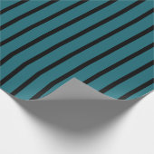 Papier Cadeau Turquoise et noir (Coin)