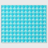 Papier Cadeau Turquoise Green Quilt motif (Plat)
