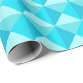 Papier Cadeau Turquoise Green Quilt motif (Coin rond)