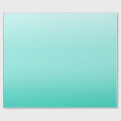 Papier Cadeau turquoise lumière fraîche niveaux gradués (Plat)