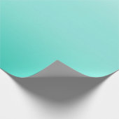 Papier Cadeau turquoise lumière fraîche niveaux gradués (Coin)