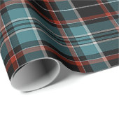 Papier Cadeau Turquoise, noir et rouge (Coin rond)