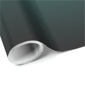Papier Cadeau Turquoise noir ombré (Coin rond)
