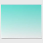 Papier Cadeau Turquoise Ombre (Plat)