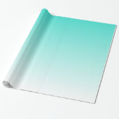 Papier Cadeau Turquoise Ombre (Déroulé)