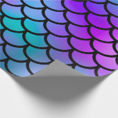 Papier Cadeau Turquoise Pink Blue Mermaid Balances Imaginaire Po (Coin)