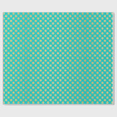 Papier Cadeau Turquoise Tiffany et étincelle de fleur de (Plat)