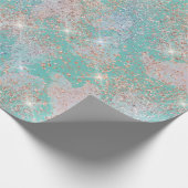 Papier Cadeau Turquoise Toutes les Occasions Parties scintillant (Coin)